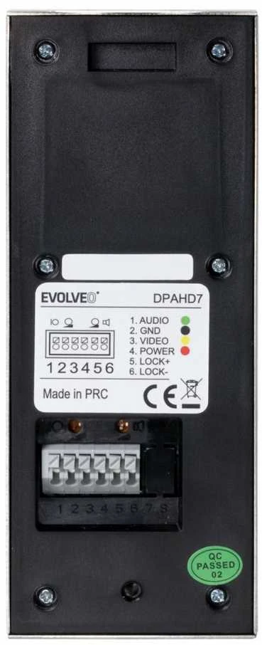 Evolveo DoorPhone AHD7, Namų WiFi vaizdo telefono rinkinys su vartų arba durų valdymu juodu monitoriumi