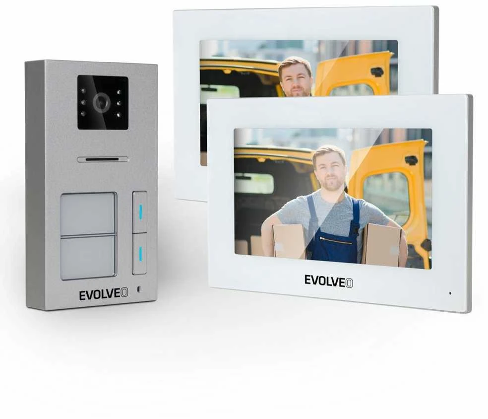 EVOLVEO DoorPhone AP2-2 laidinis vaizdo telefonas dviem butams su programa