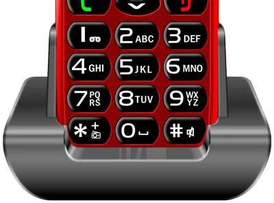 EVOLVEO EasyPhone raudona
