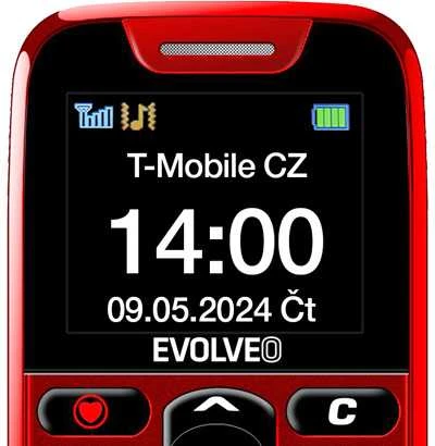 EVOLVEO EasyPhone raudona