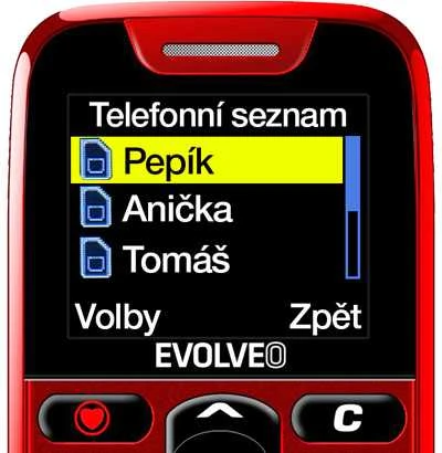 EVOLVEO EasyPhone raudona