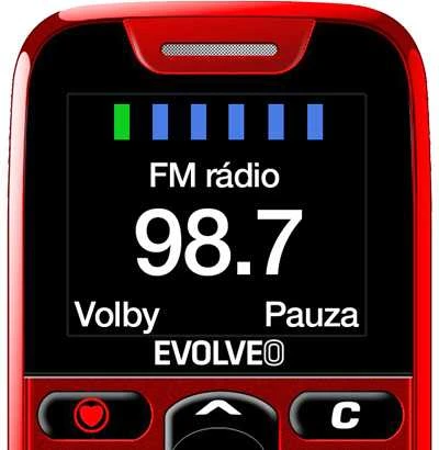 EVOLVEO EasyPhone raudona