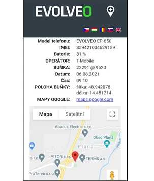 Mobilusis telefonas Evolveo EasyPhone FS, vyklápěcí mobilní telefon 2.8'' pro seniory s nabíjecím stojánkem (raudona barva)