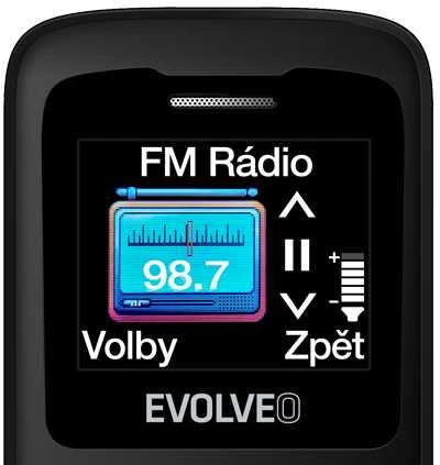 Evolveo Telefonas senjorams EasyPhone ID, juoda