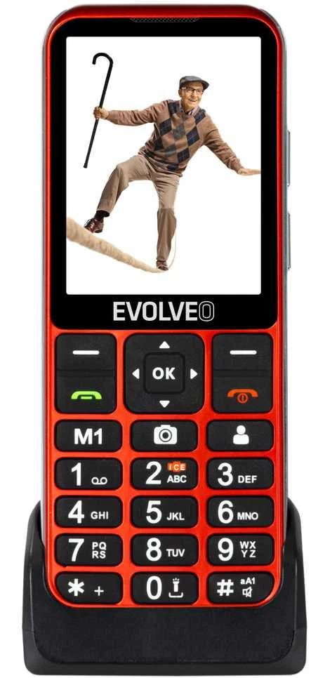 EVOLVEO EasyPhone LT raudona