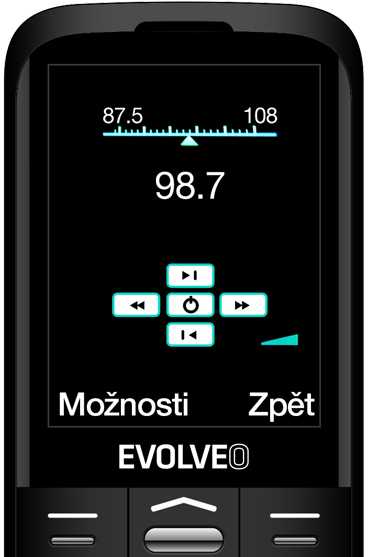 Mobilusis telefonas „Evolveo EasyPhone XO“, senjorams skirtas mobilusis telefonas su įkrovimo stovu, juodas