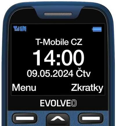 EVOLVEO EasyPhone XR, mobilusis telefonas senjorams su įkrovimo stovu, mėlynas