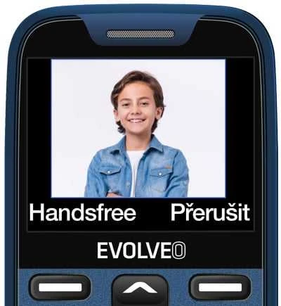 EVOLVEO EasyPhone XR, mobilusis telefonas senjorams su įkrovimo stovu, mėlynas