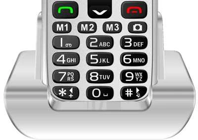 EVOLVEO EasyPhone XR + stovas baltas