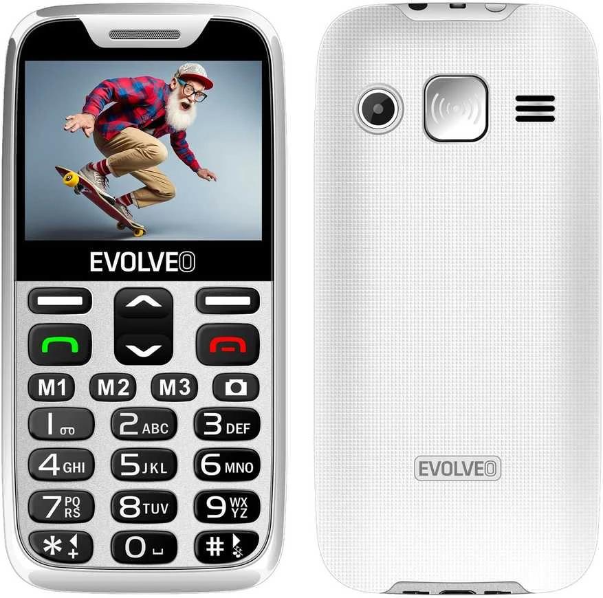 EVOLVEO EasyPhone XR + stovas baltas
