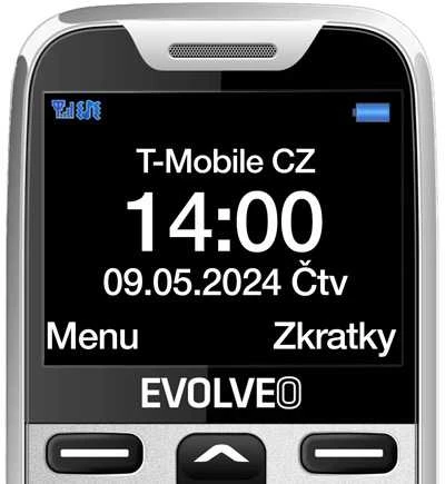 EVOLVEO EasyPhone XR + stovas baltas