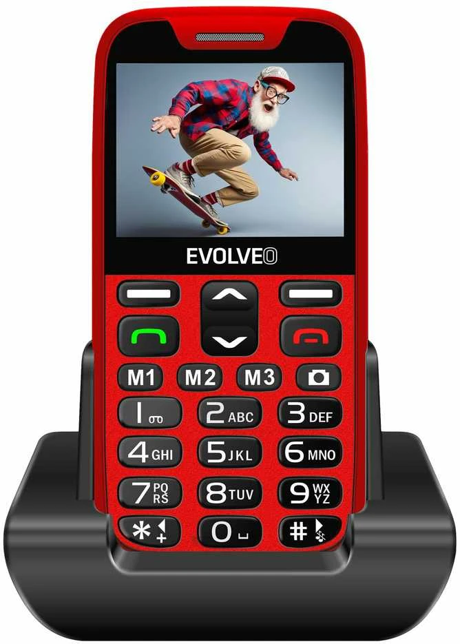 EVOLVEO EasyPhone XR raudona