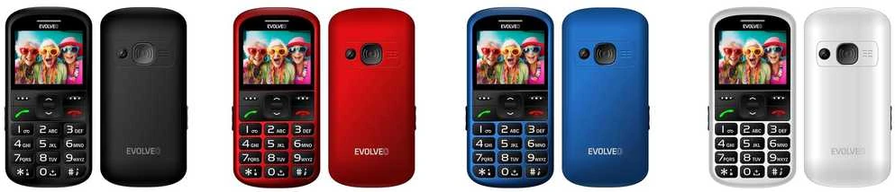 EVOLVEO EasyPhone XS, mobilusis telefonas senjorams, baltas