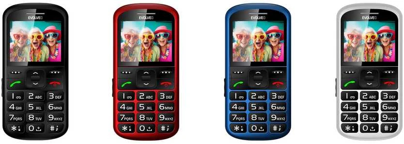 EVOLVEO EasyPhone XS, mobilusis telefonas senjorams, baltas