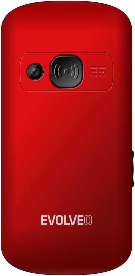EVOLVEO EasyPhone XS, mobilusis telefonas senjorams, raudonas