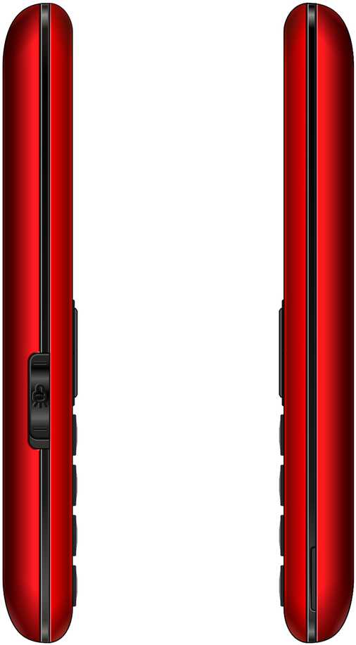 EVOLVEO EasyPhone XS, mobilusis telefonas senjorams, raudonas