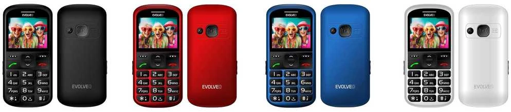EVOLVEO EasyPhone XS, mobilusis telefonas senjorams, mėlynas