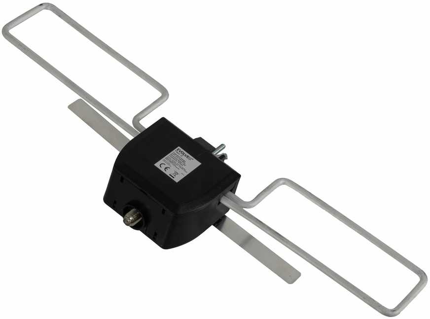 „Evolveo Flexi 2“ antena, 5G filtras, 10 m kabelis, IEC/F adapteris, pasyvi lauko DVB-T/T2 antena, išplečiama stiprintuvu