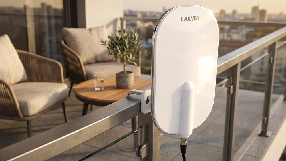 EVOLVEO HDO 2, Active Outdoor DVB-T2 Antenna, LTE/4G/5G Filter