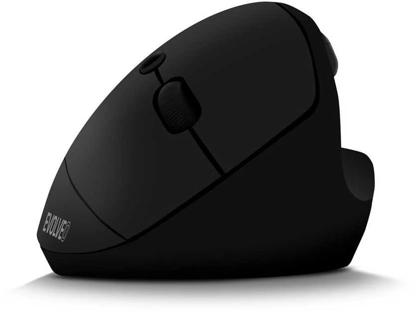 Pelė Evolveo LadyErgo, cicha wertykalna ergonomiczna pelė, 2.4GHz, juoda