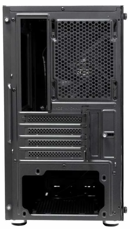 EVOLVEO M4, korpusas mATX, 1x120 mm PWM ventiliatorius, skaidrus šonas, juodas