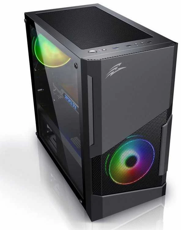 EVOLVEO M5, korpusas mATX, permatomas šonas, juodas
