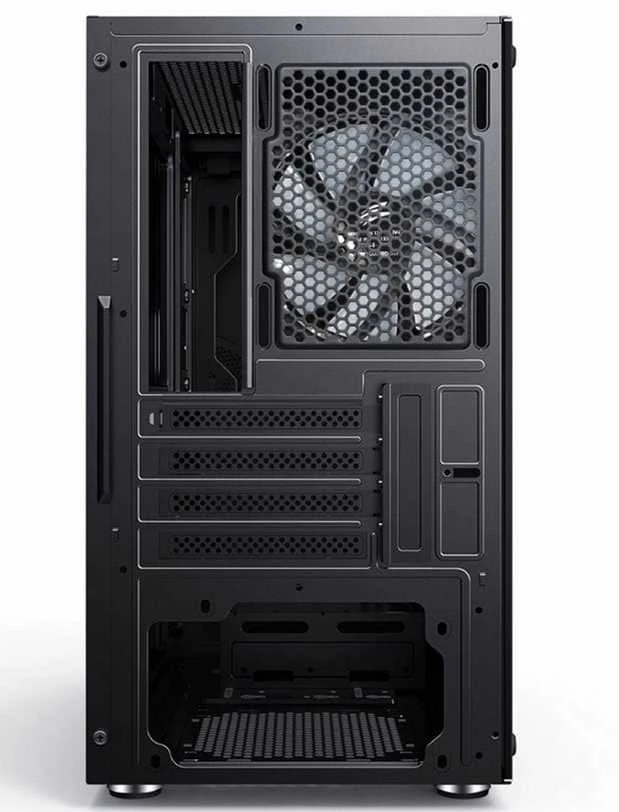 EVOLVEO M5, korpusas mATX, permatomas šonas, juodas
