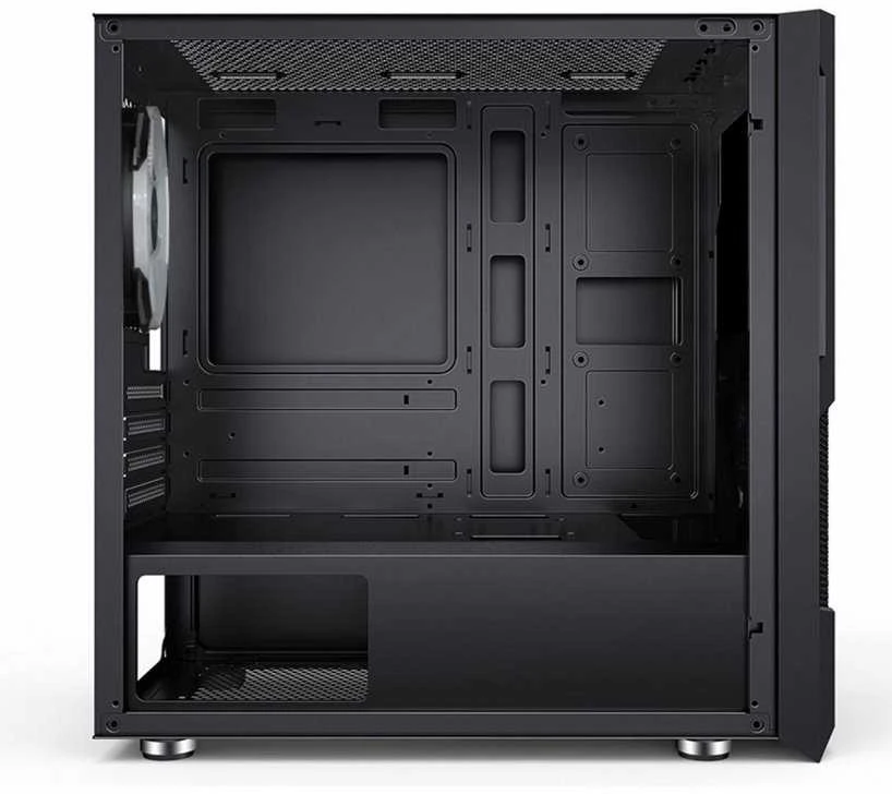 EVOLVEO M5, korpusas mATX, permatomas šonas, juodas