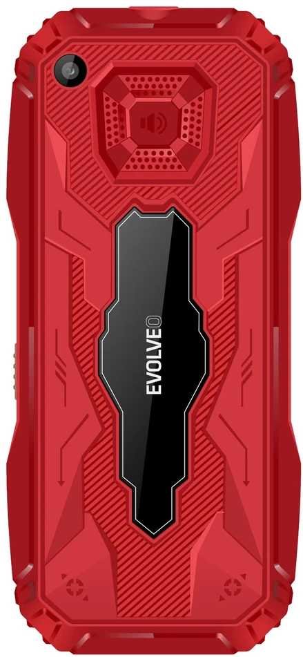 EVOLVEO MaxPhone A1, tlačítkový Dual SIM telefon, červený
