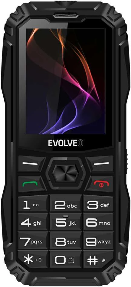„EVOLVEO MaxPhone A1“, mygtukinis dviejų SIM kortelių telefonas, juodas