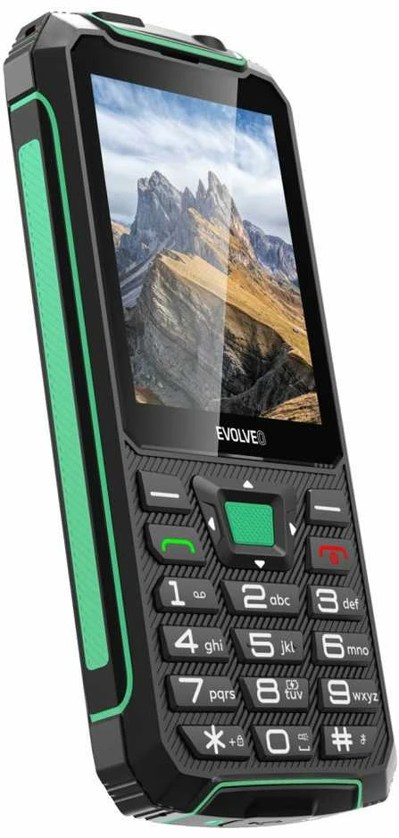 Mobilusis telefonas Evolveo StrongPhone W4 neperšlampamas wytrzymały telefon Dual SIM juoda-žalia