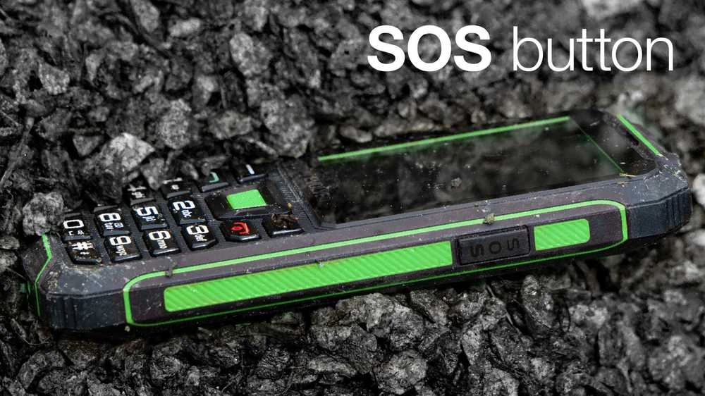 Mobilusis telefonas Evolveo StrongPhone W4 neperšlampamas wytrzymały telefon Dual SIM juoda-žalia