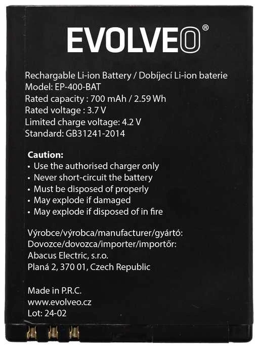 Originali EVOLVEO 5000 mAh baterija skirta StrongPhone H1
