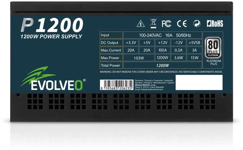 Montech EVOLVEO P1200 juoda