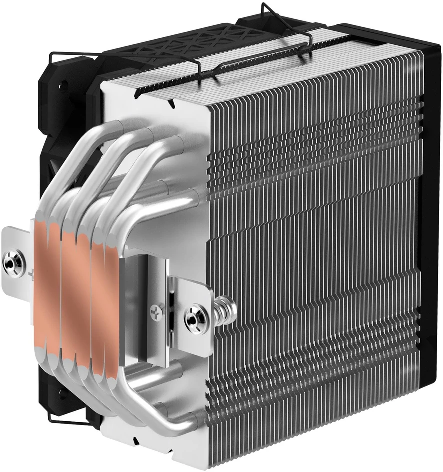 EVOLVEO QuietCool5, procesoriaus aušintuvas, 6 šilumos vamzdeliai, juodas
