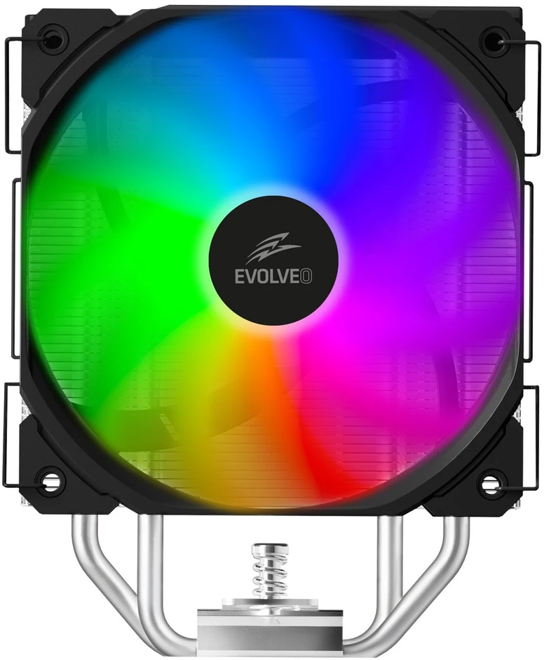 EVOLVEO QuietCool5, procesoriaus aušintuvas, 6 šilumos vamzdeliai, juodas