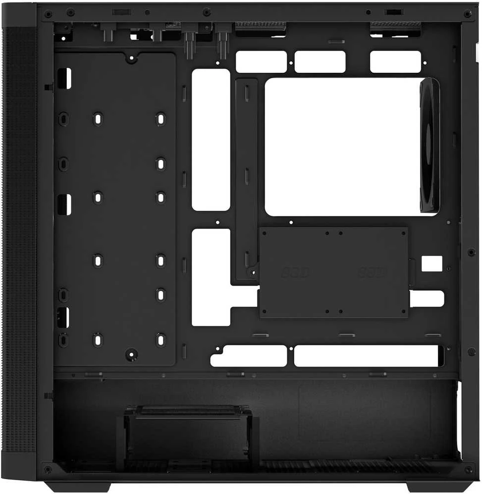 „EVOLVEO Scorpio“, eATX/ATX korpusas, 4x ARGB 120 mm ventiliatoriai, grūdinto stiklo šoninė panelė + tinklelio priekinė panelė