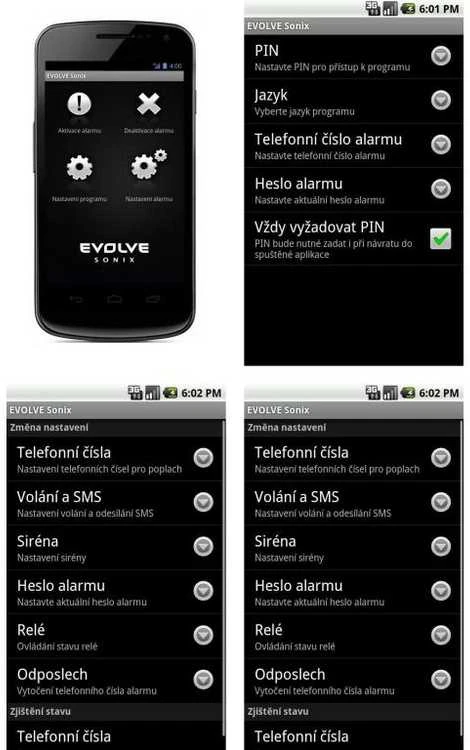 EVOLVEO Sonix - belaidė GSM signalizacija (4 vnt. pultelis, PIR judesio jutiklis, durų/langų jutiklis, išorinis garsiakalbis, Android/iPhone