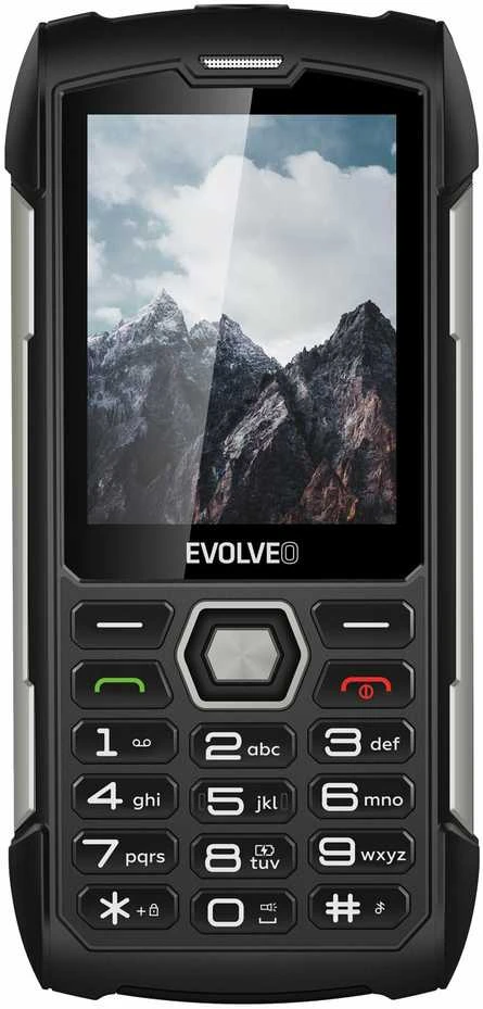 Mobilusis telefonas Evolveo StrongPhone H1 neperšlampamas wytrzymały telefon Dual SIM juodai-sidabrinis