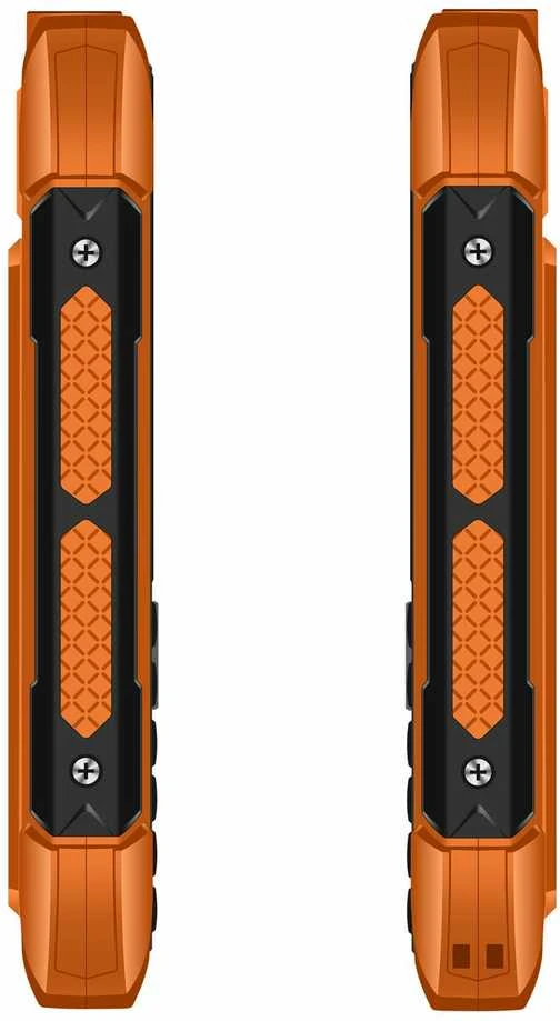 EVOLVEO StrongPhone H1, atsparus vandeniui, patvarus telefonas su dviem SIM kortelėmis, oranžinis