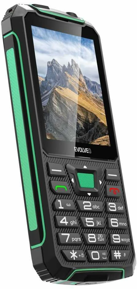 Mobilusis telefonas Evolveo StrongPhone W4 neperšlampamas wytrzymały telefon Dual SIM juoda-žalia