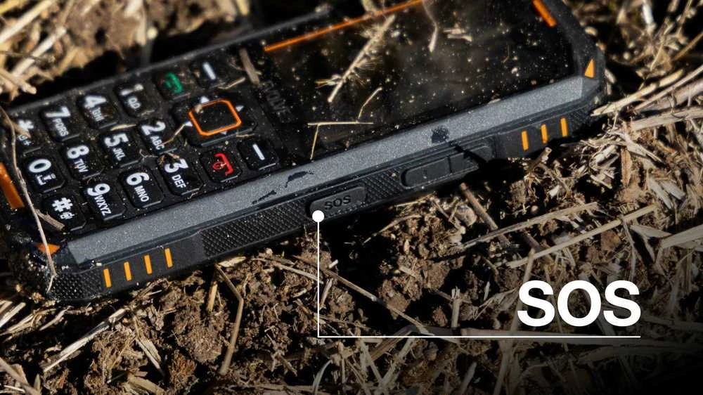 Evolveo StrongPhone X5 neperšlampamas odporny telefon juoda-žalia