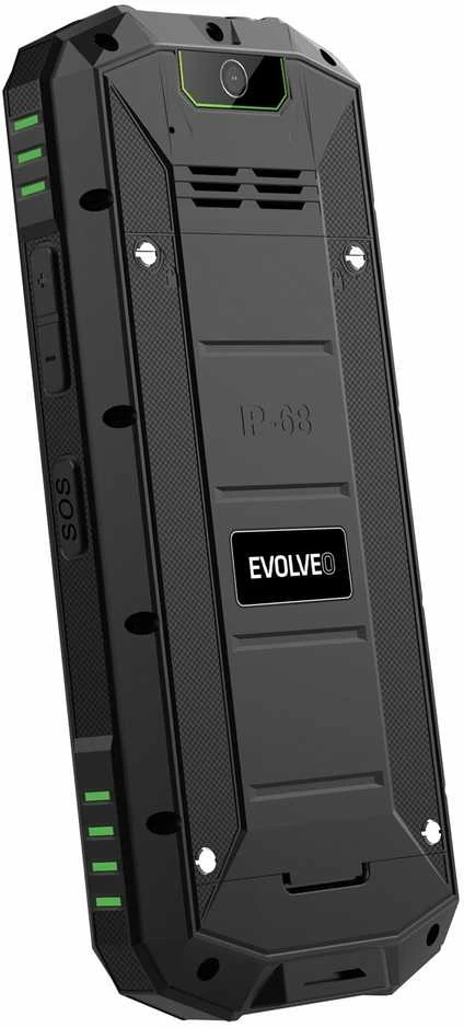 Evolveo StrongPhone X5 neperšlampamas odporny telefon juoda-žalia