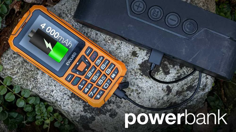 EVOLVEO StrongPhone Z6 oranžinis