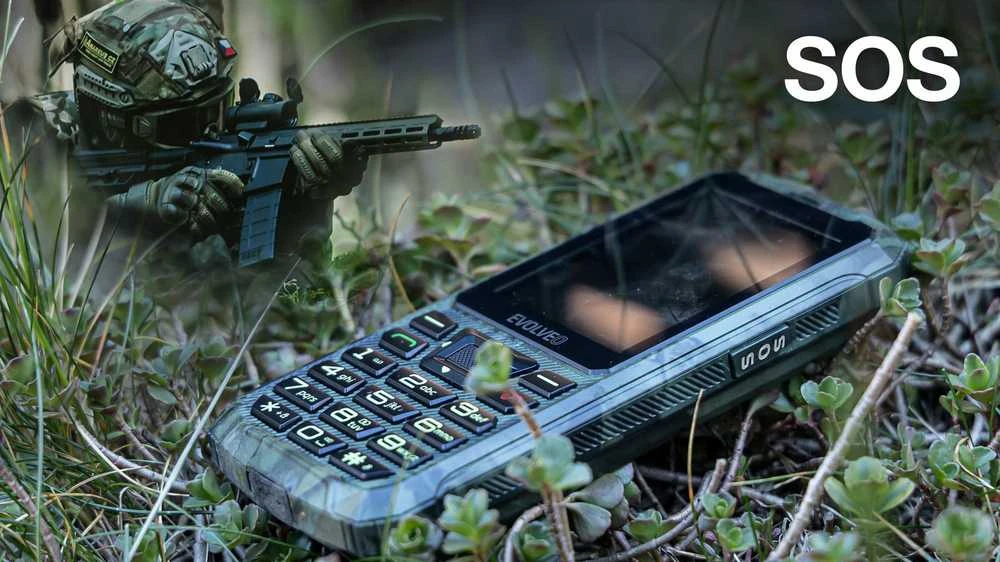 EVOLVEO StrongPhone Z6 medžioklės kamufliažas
