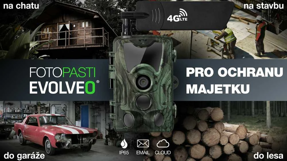 „EVOLVEO StrongVision LTE CLOUD“, 4G nuotraukų gaudyklė, DEBESINĖ / EL. PAŠTAS, 32 GB