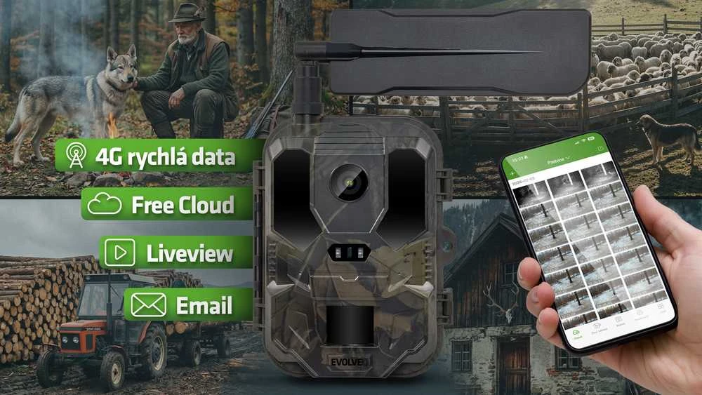 „Evolveo StrongVision PRO 4G II“ apsaugos kamera su 4G LTE ryšiu ir 10 000 mAh baterija