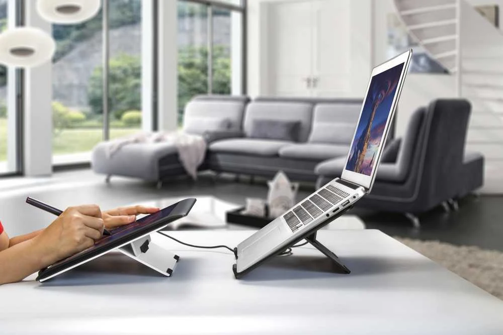 Evolveo TopLift aluminiowy stojak pod laptop juoda