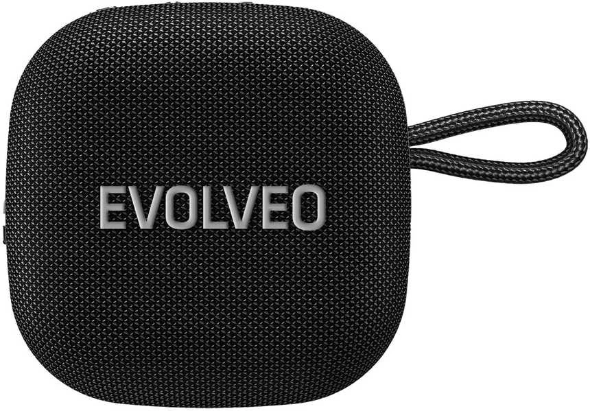 Garsiakalbis Evolveo TopSound, belaidis neperšlampamas bluetooth reproduktor s rádiem juoda