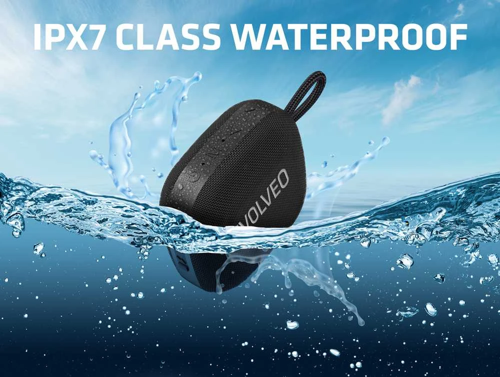 Garsiakalbis Evolveo TopSound, belaidis neperšlampamas bluetooth reproduktor s rádiem juoda